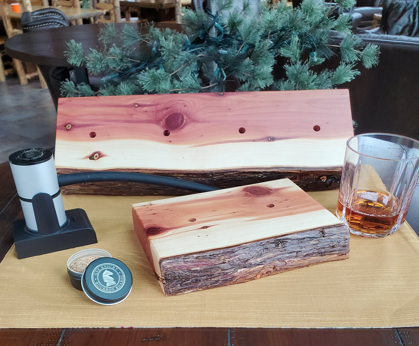 Four Vent Bourbon Board Smoking Kit